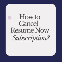 How to Cancel Resume Now Subscription