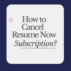 how to cancel cv resume subscription