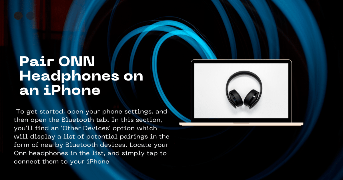 How to pair ONN headphones with iphone
